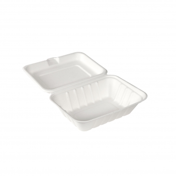 BioPak Menübox mit Deckel, Einteilig, 530ml