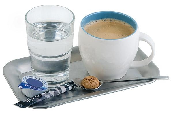 Serviertablett "KAFFEEHAUS"  12,6x21,1cm, matt